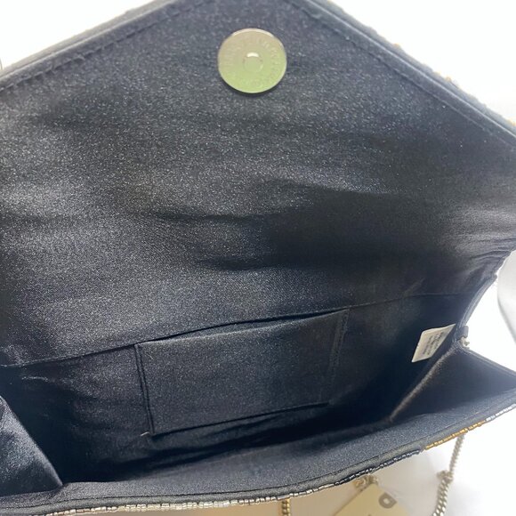 James Ascher (?) Hand Beaded Gold Luna Bag NWT - Picture 2 of 5